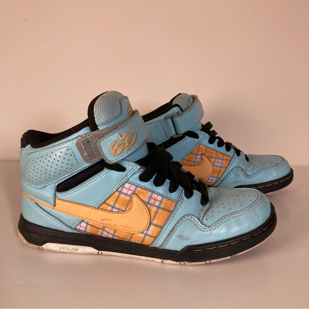 Nike iD custom baby blue air 6.0 high top sneakers size 6.5 - Picture 3 of 12